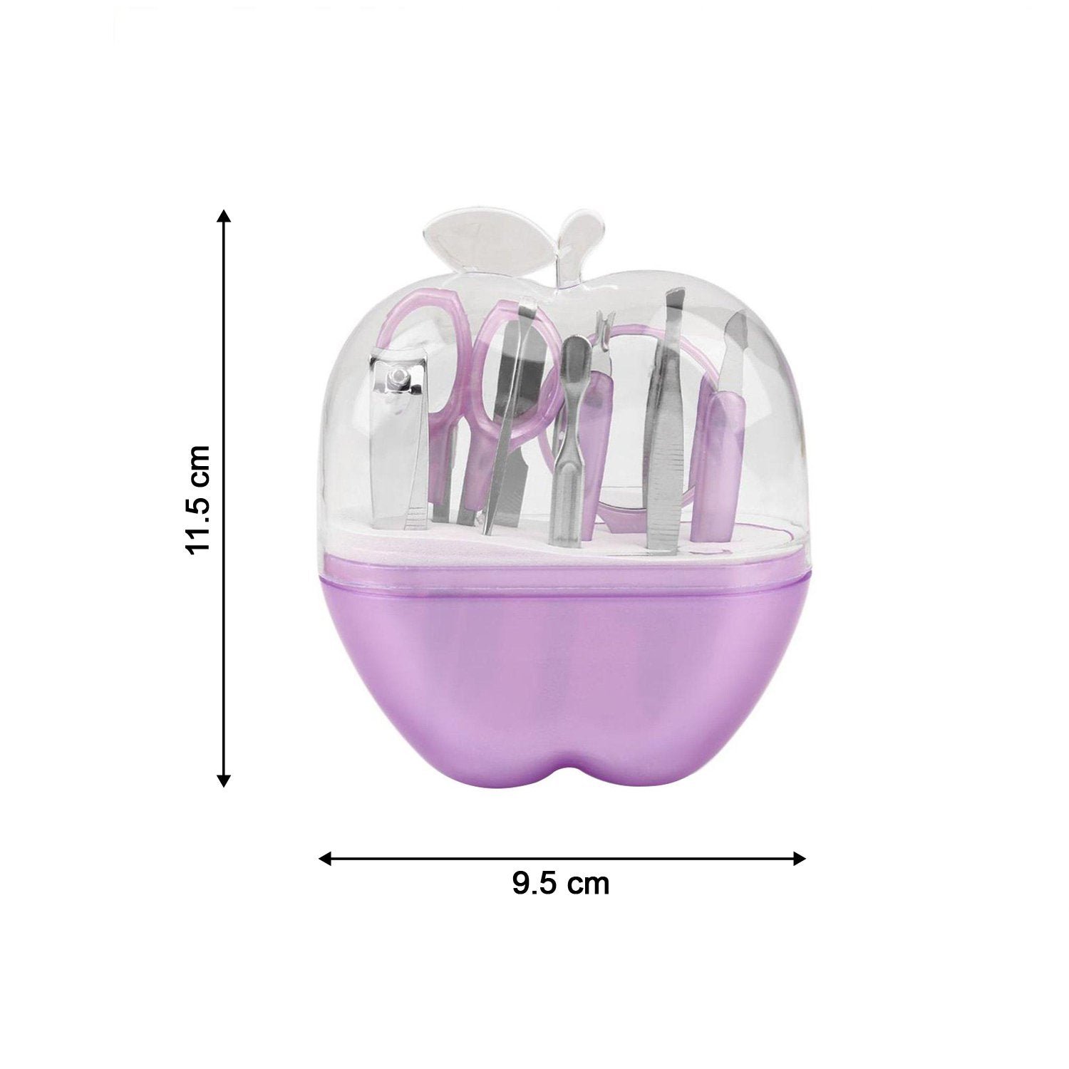 Apple Shape Manicure Set – 8-in-1 Stainless Steel Kit | Indo Glow