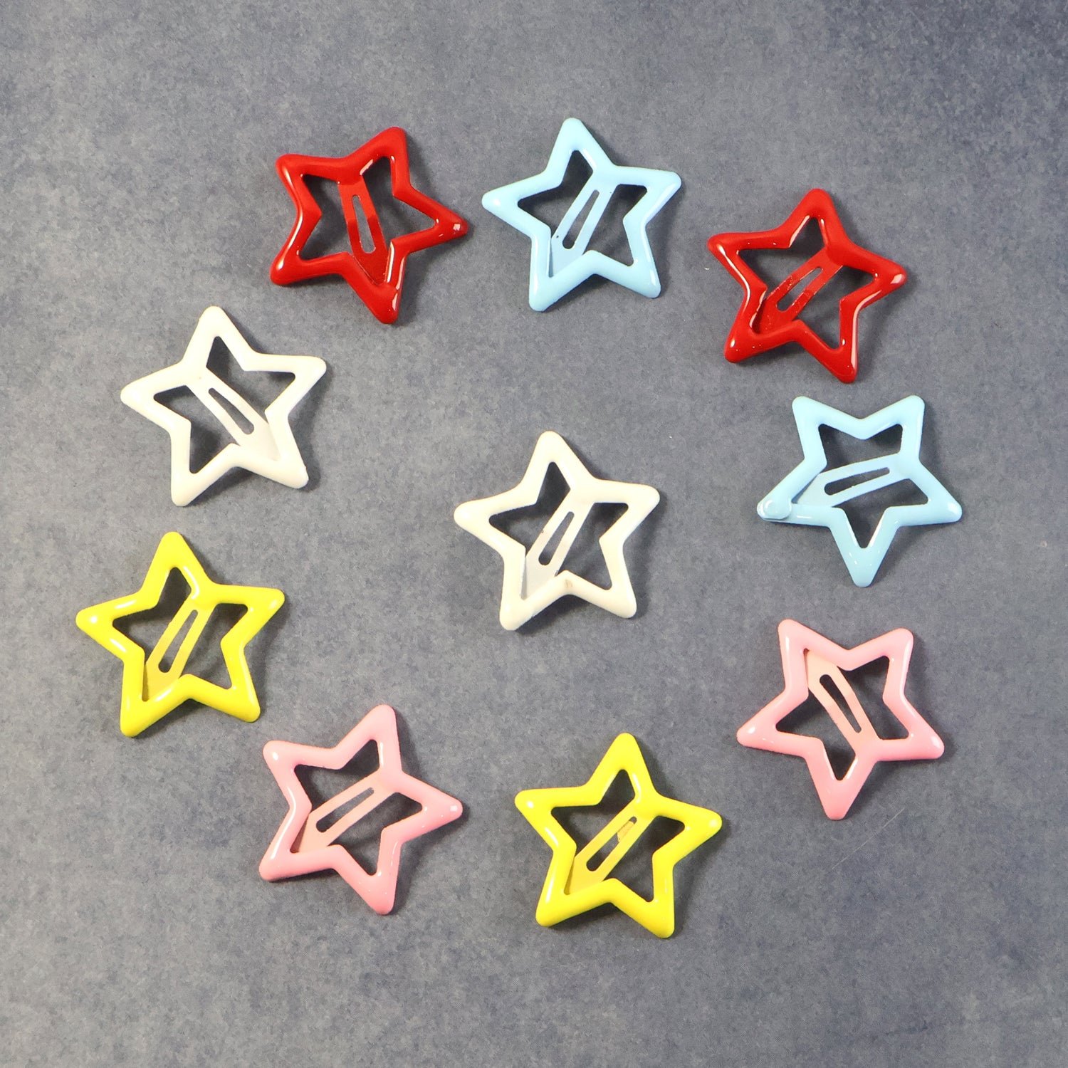 06_hair-clip Metal Star Hair Clips – Set of 10 Colorful Barrettes for All Ages