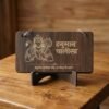 Wooden Hanuman Chalisa Flip Book – Engraved Devotional Prayer Set