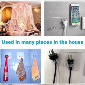 Adhesive Wall Hooks – Strong Hold & No Damage Walls
