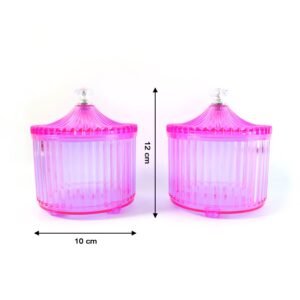 06_jar Dry Fruit Storage Jars – Luxury Transparent Plastic Set of 2