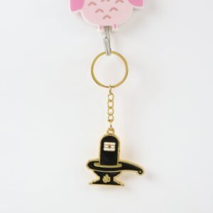 Shivling Keychain – Durable Golden Metal Devotional Charm
