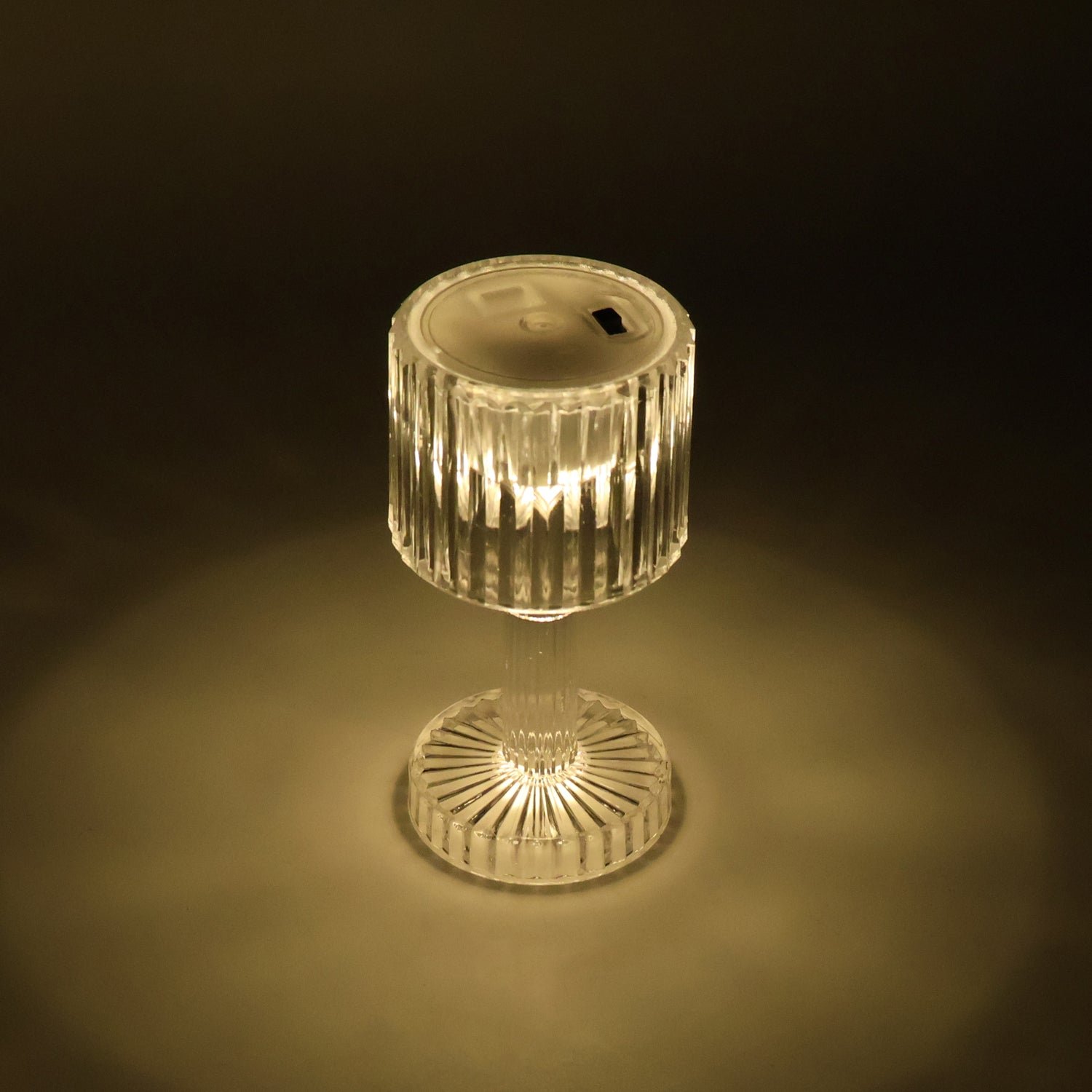 LED Crystal-Effect Table Lamps – Set of 4 Elegant Mini Lights