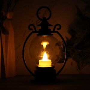 LED Storm Lantern – Vintage Vintage Style Warm Flickering Light