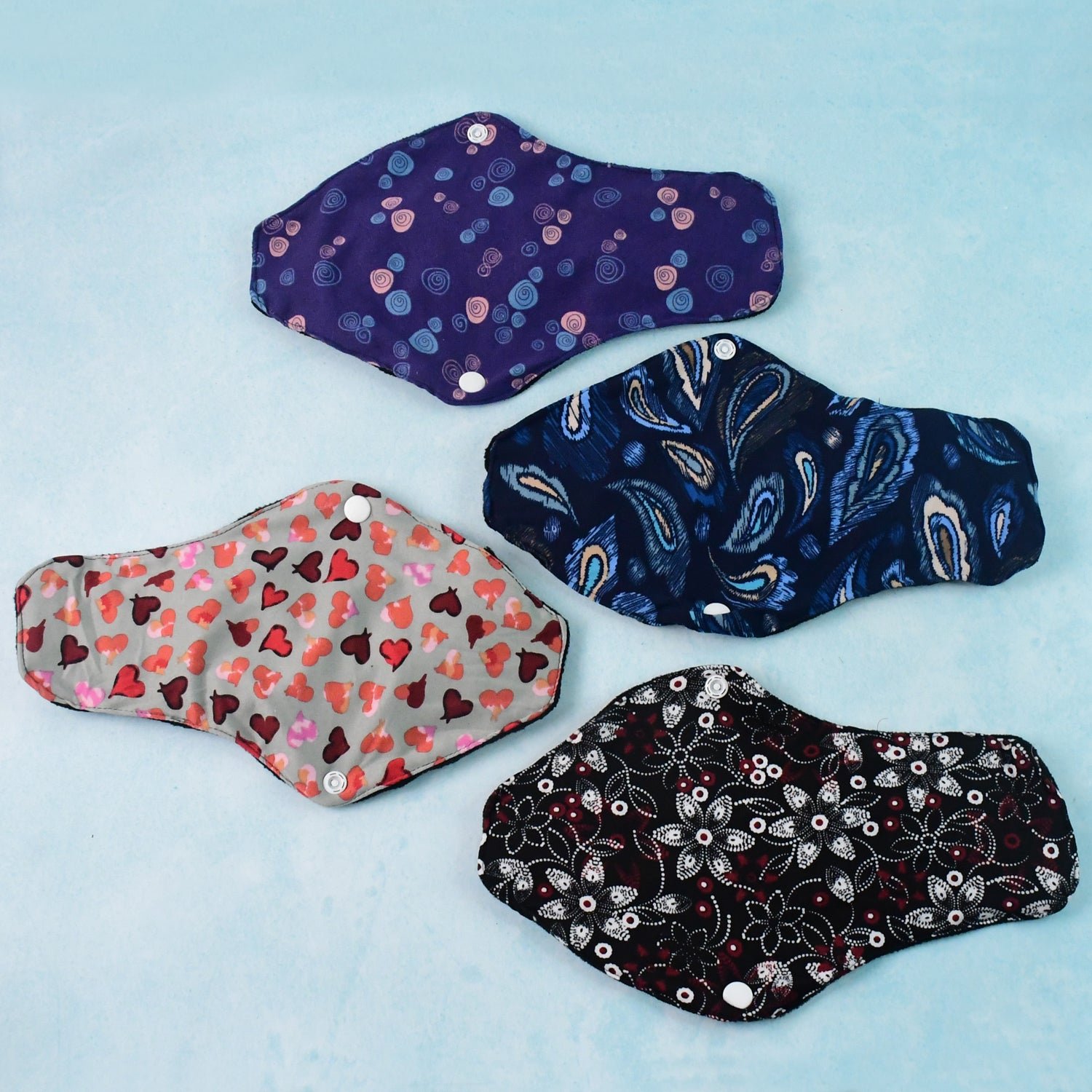 Reusable Cloth Sanitary Pads – 4 Pc Eco-Friendly Set