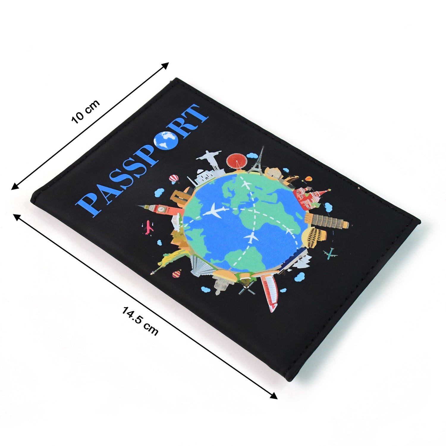 World Map Passport Holder – Stylish Durable Travel Cover