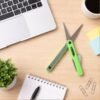 School Craft Scissors Pen Shape Portable Safety Cutter for Kids (1 Pc)