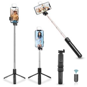 Wired Selfie Stick – 70cm Extendable Handle Tripod Stand