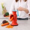 Manual Rotary Grater – 4 in 1 Interchangeable Blades for Easy Grating