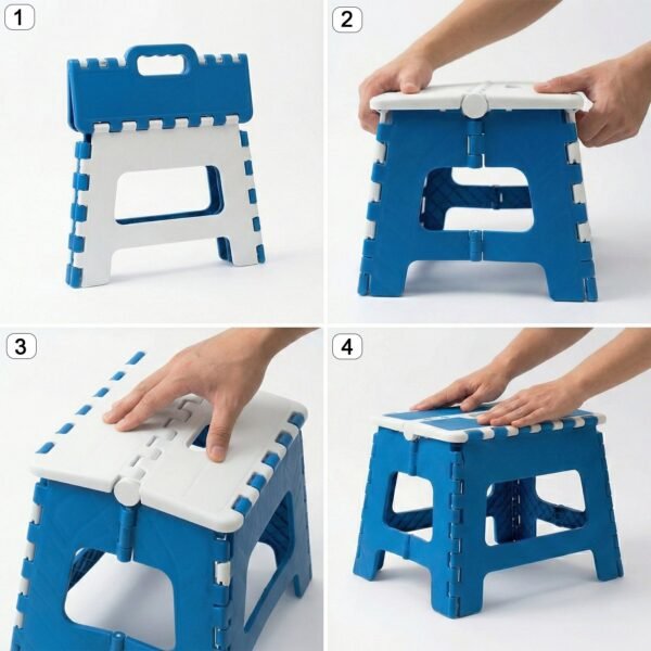 Foldable Step Stool – Portable & Space-Saving for Kids & Adults