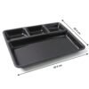 4-Compartment Meal Tray – Neat Sectioned Dining Plate