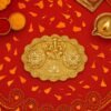 06_thali_fe398e1b-96d9-4cd0-94d7-1793253b2e7e Ganesh Embossed Roli-Chawal Kumkum Chopra – Antique Gold Finish