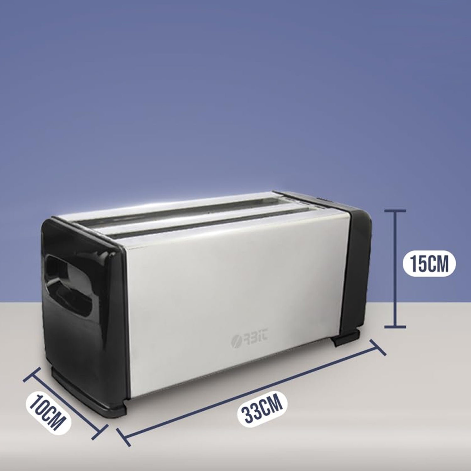 Pop-Up Toaster 1200W – 4-Slice Adjustable Browning Stainless Steel