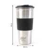 Stainless Steel Travel Tumbler – Leak-Resistant, 500ml Capacity