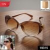 Oversized Sunglasses for Women – Trendy Gradient Lenses & Gold Accents