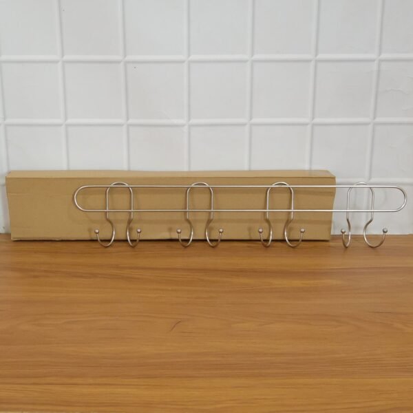 Heavy Duty Wall Mounted Hook Rack – Durable Stainless Steel Organizer