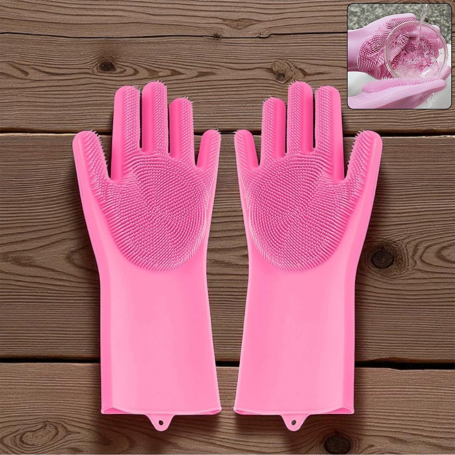 0714_scrubber_gloves Silicone Cleaning Gloves – Multicolor Reusable Scrubber | Velvet Wipe