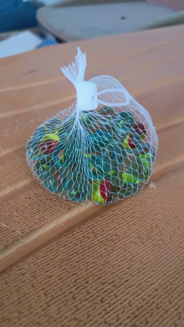 Classic Glass Marbles for Kids – Set of Approx 35 Vibrant Kanchas