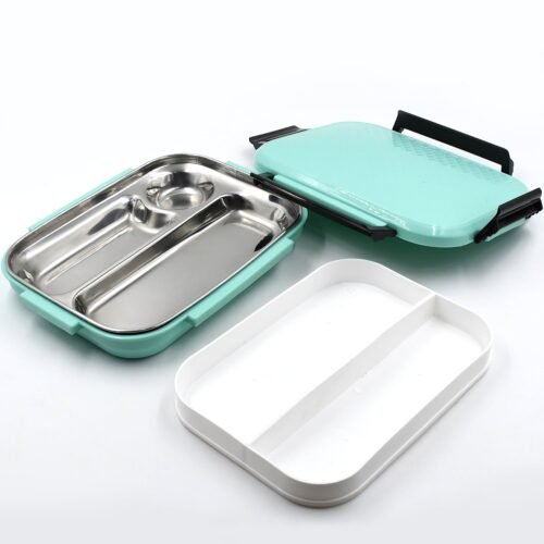 Steel Lunch Box – Multi-Compartment Tiffin for Office & School | Lunchie Bunchie