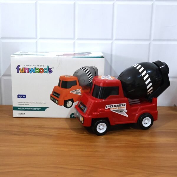 Kids Cement Mixer Toy Truck – Friction Powered Fun for Toddlers