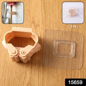 Mop & Broom Holder Clip – Strong Self-Adhesive Wall Mount