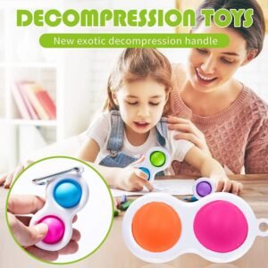 Simple Dimple Fidget Toy Keychain – Mini Stress Relief | Styleva
