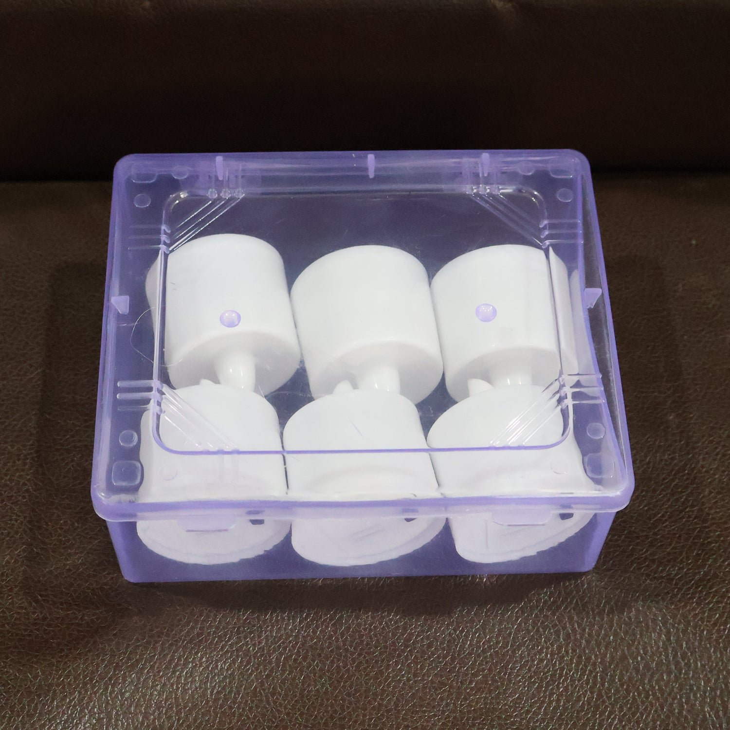 Blue LED Tea Light Candles – Safe Flameless Set of 6