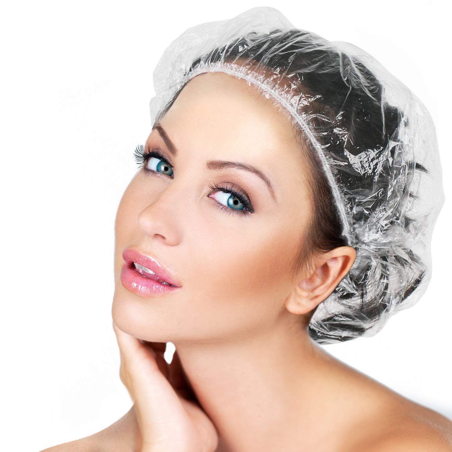 Disposable Shower Caps – Large Waterproof 12-Pack | VelvaBloom