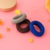 Tyre Shape Hair Bands – Multicolour, Secure Hold | Calm & Curl