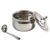 Stainless Steel Ghee Pot with Lid & Spoon – Mirror Finish