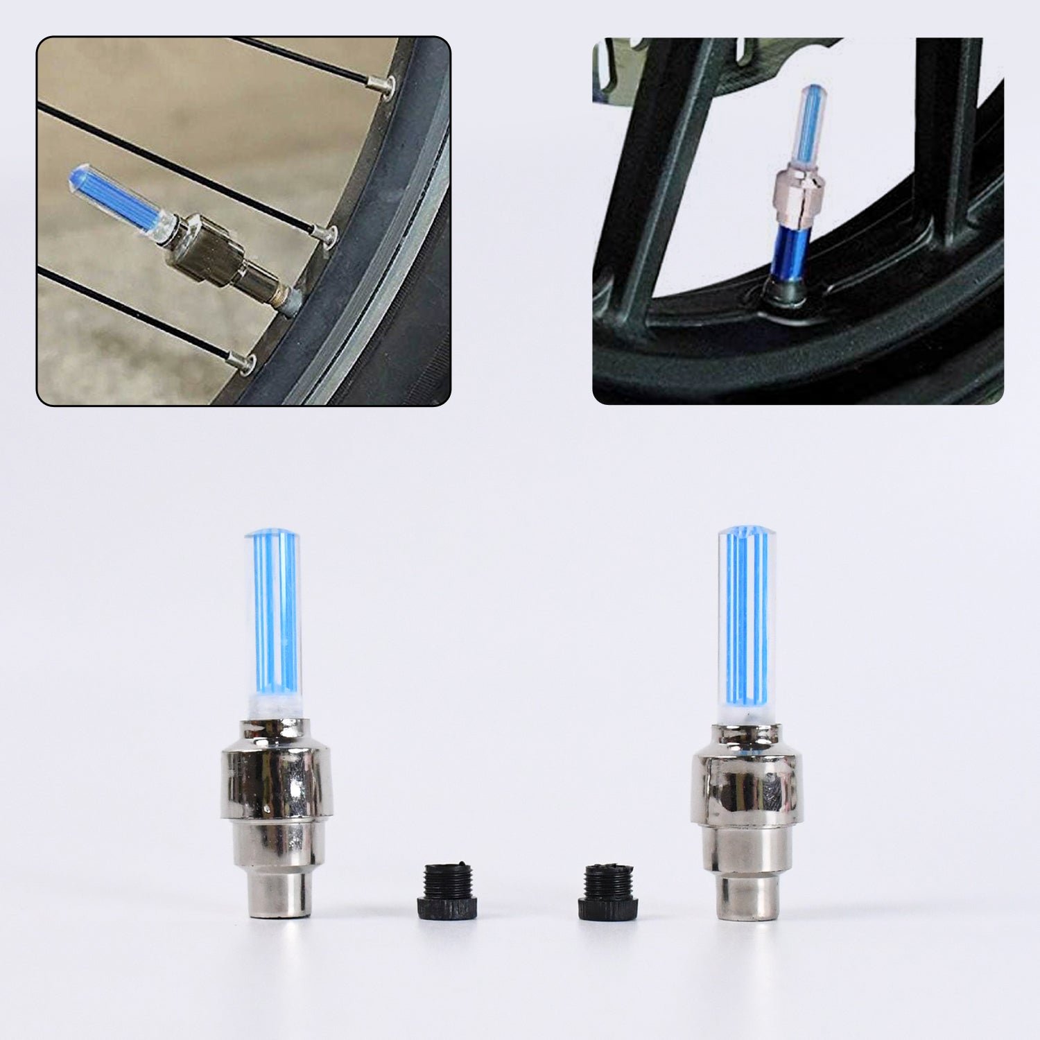 LED Tyre Valve Caps – Motion-Activated Light | RaceVault