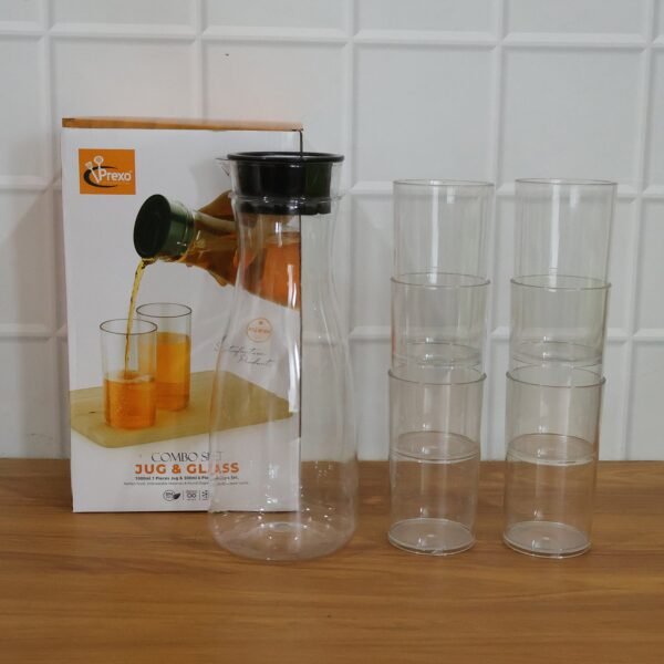 Plastic Water Jug and Glass Set – Durable, Lightweight Drinkware