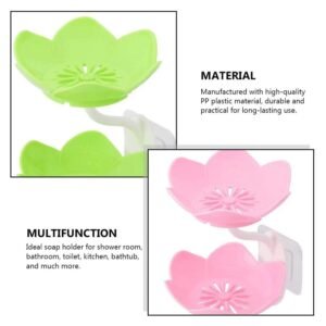 Self-Draining Soap Dish – Flower Design Bathroom Holder | VelvetBubbles