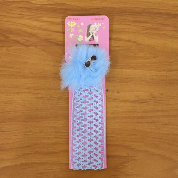 Baby Girls Hair Band – Soft Elastic with Pom Pom for Comfort