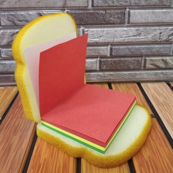Sandwich Sticky Notes – 80 Multicolor Pages | Foloria