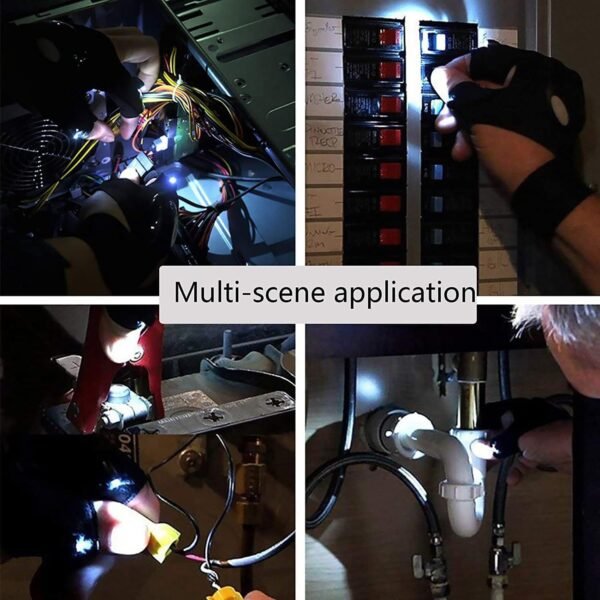 LED Flashlight Gloves – Hands-Free Work & Outdoor Light | Grow Wear