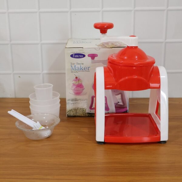Manual Gola Maker – Portable Red Ice Slush Machine for Refreshing Treats