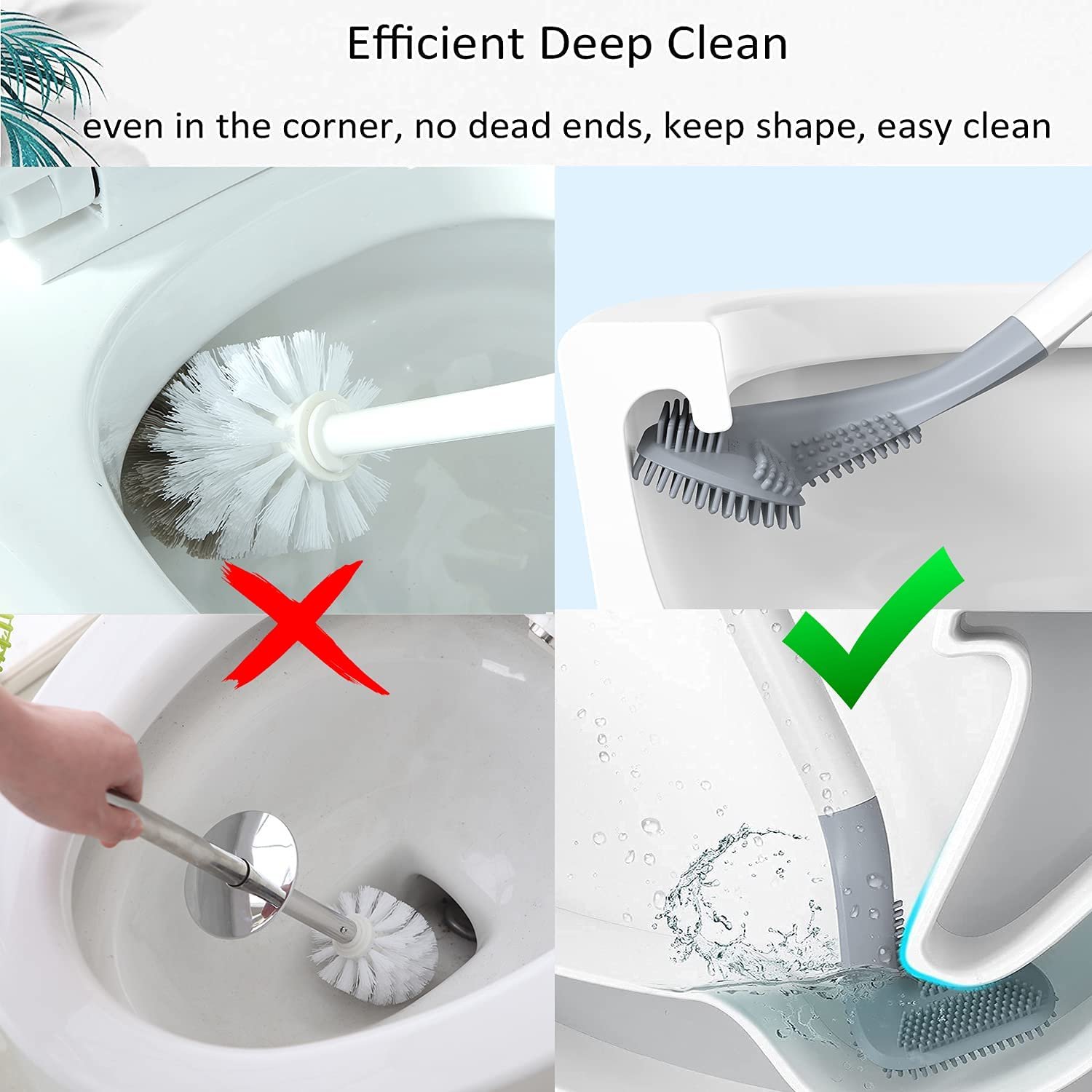 Golf Toilet Brush – Silicone & Wall-Mounted Holder | Storenzo