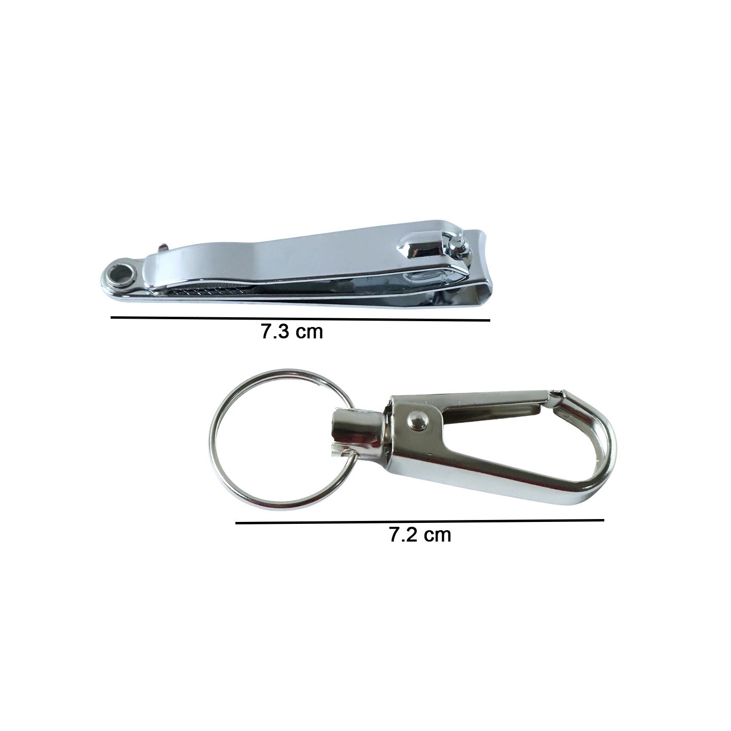 Stainless Steel Nail Clippers – Compact Set with Keychain Holder