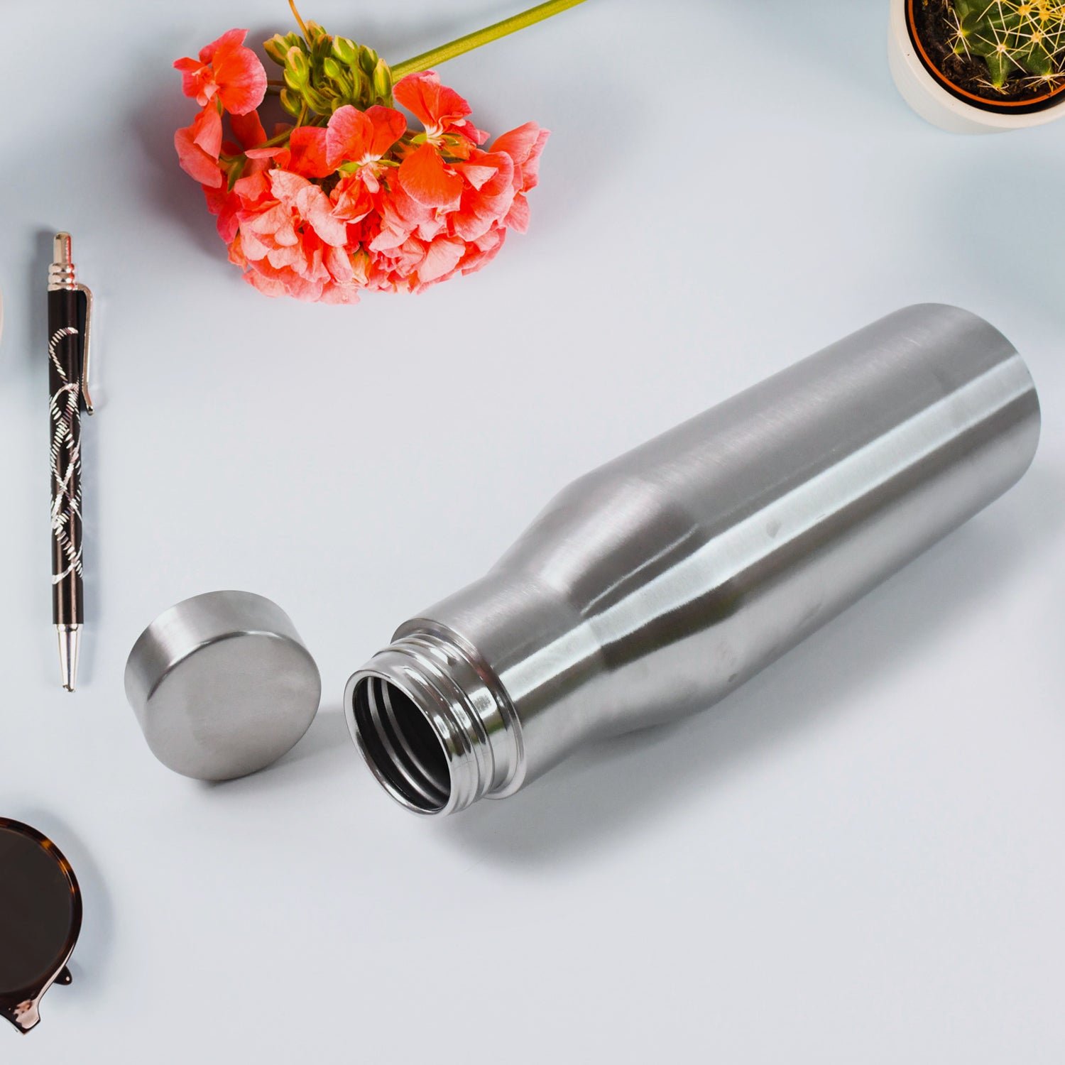 Stainless Steel Vacuum-Insulated Water Bottle – 1000ML Durable Hydration