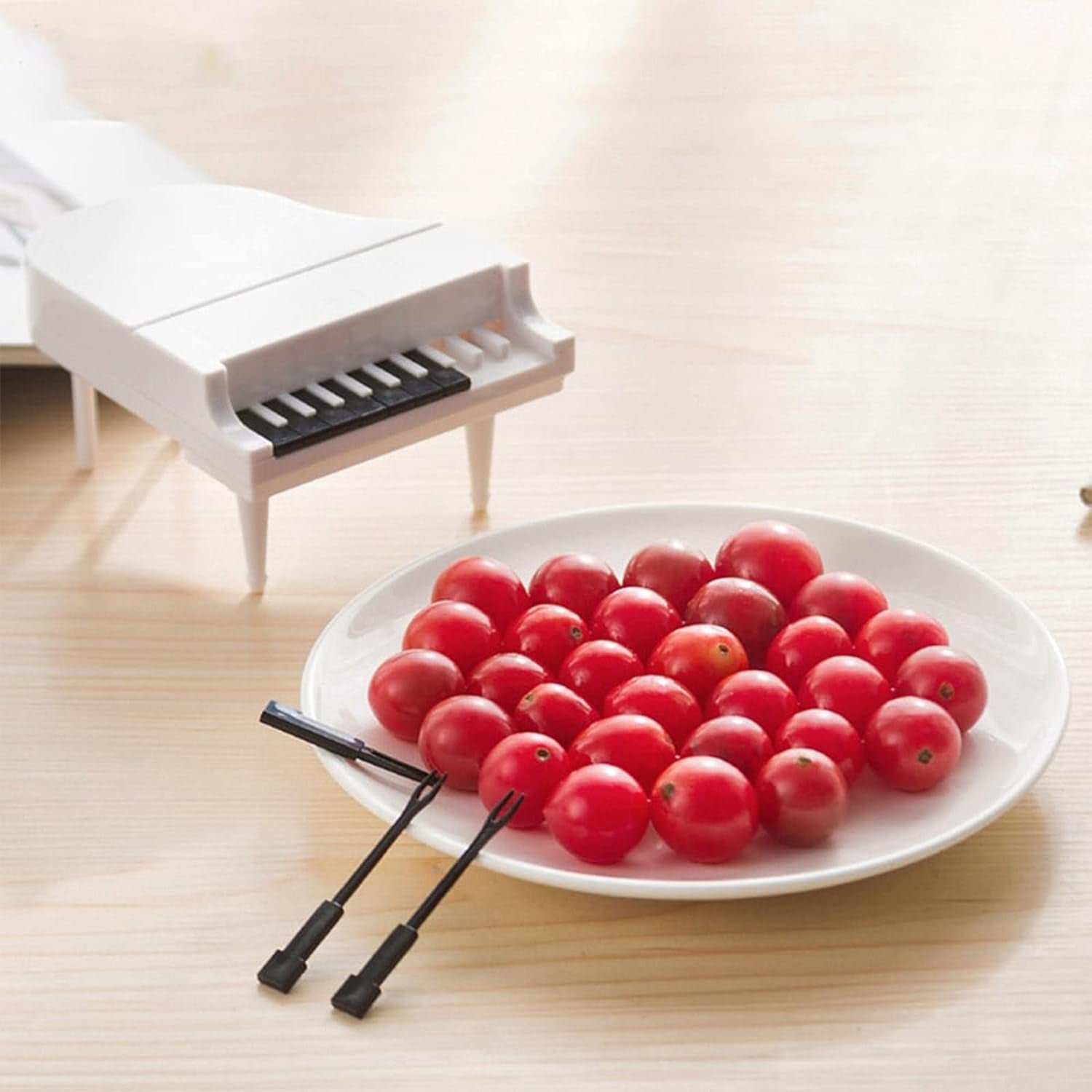 Piano Fruit Forks – 10 Pc Decorative Snack Set | Vastate