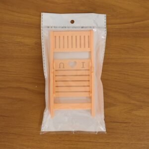 Mini Chair Mobile Stand Holder – Foldable & Portable Peach Phone Stand