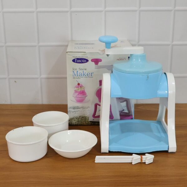 Manual Ice Gola Maker – Portable Blue Ice Slush Machine