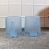 Plastic Bathroom Mugs – Transparent 1000 ML (Set of 4) | Bathora