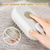 Electric Pet Steam Brush – Hair Removal & Massage | Calm & Curl