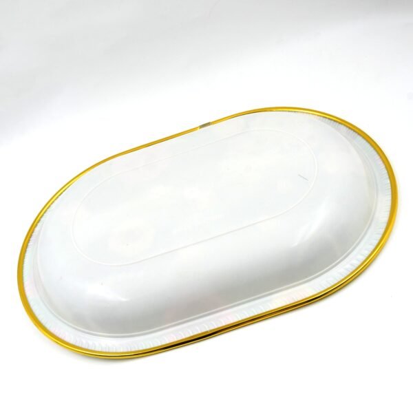 Plastic Serving Tray – Flower Print Design, 35x24cm | Serve Stellar