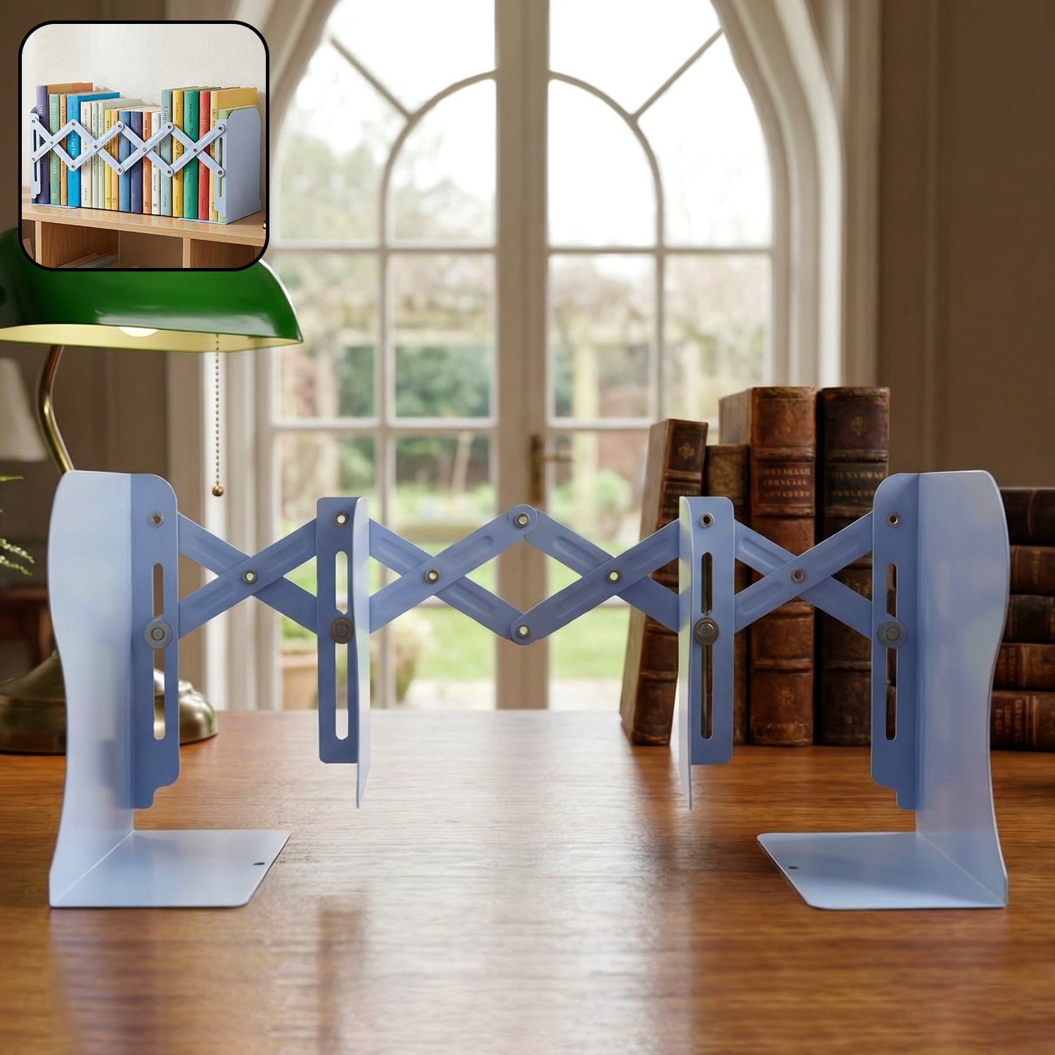 Expandable Book Stand – Adjustable Foldable Organizer for Desk