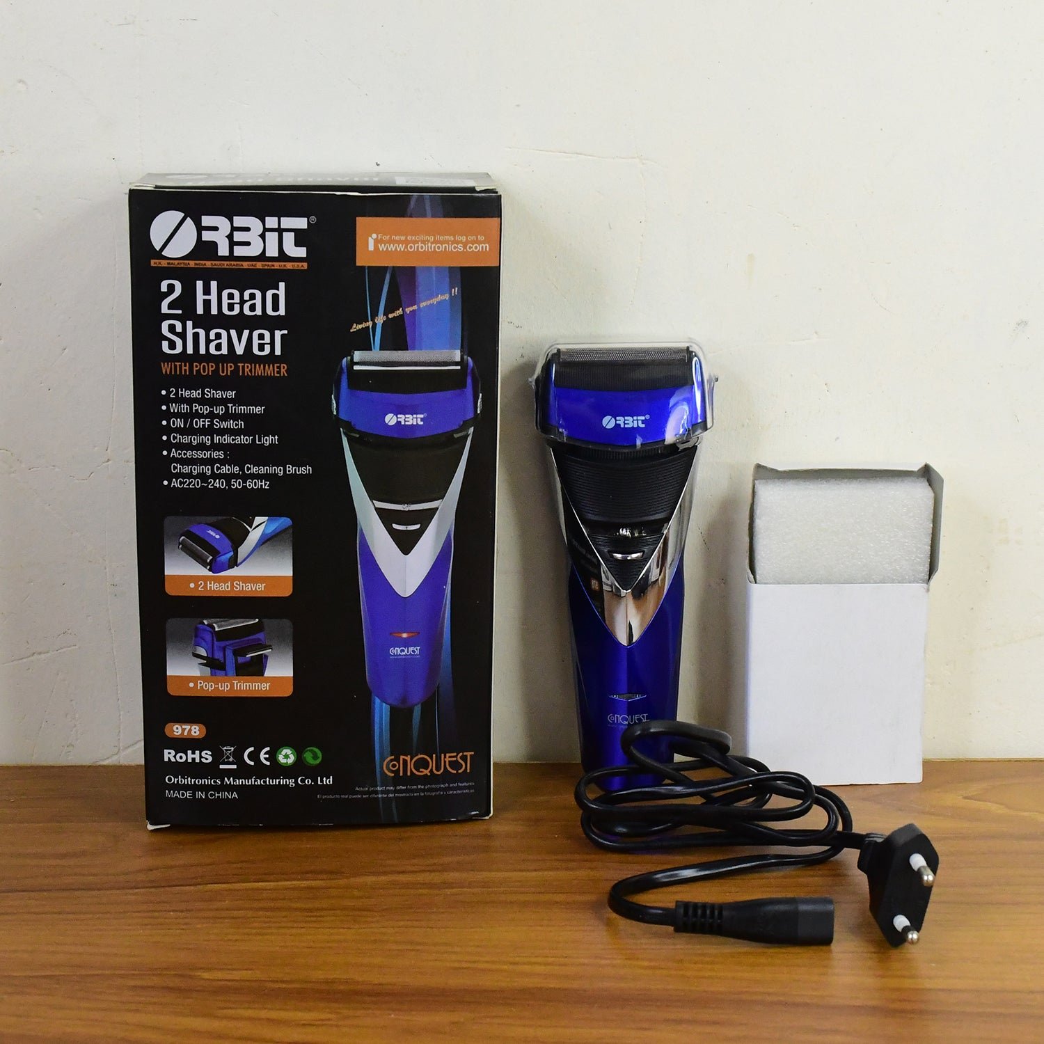 Electric Foil Shaver – Rechargeable Dual Head for Smooth Grooming