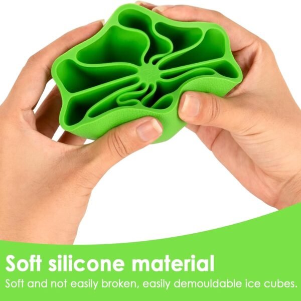 Lemon Shape Silicone Ice Cube Tray – 8-Slot Flexible Mold