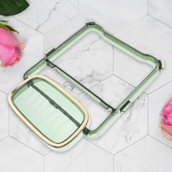 2-in-1 Bathroom Organizer – Self-Adhesive Soap Holder & Towel Rack